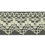 Dentelle Galon Coton Frou-Frou 25mm Blanc cassé 1787-0-3 petite image