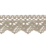 Dentelle Galon Coton Frou-Frou 25mm Beige clair 1787-0-32 petite image