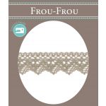 Dentelle Galon Coton Frou-Frou 25mm Beige clair 1787-0-32 image