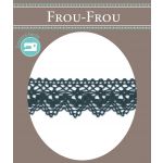 Dentelle Galon Coton Frou-Frou 25mm Gris foncé 1787-0-39 image