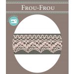 Dentelle Galon Coton Frou-Frou 25mm Rose clair 1787-0-42 image