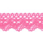 Dentelle Galon Coton Frou-Frou 25mm Rose 1787-0-46 petite image