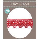 Dentelle Galon Coton Frou-Frou 25mm Rouge vif 1787-0-50 image