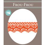 Dentelle Galon Coton Frou-Frou 25mm Orange 1787-0-56 image