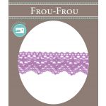 Dentelle Galon Coton Frou-Frou 25mm Violet clair 1787-0-60 image