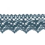 Dentelle Galon Coton Frou-Frou 25mm Bleu Gris 1787-0-7 petite image