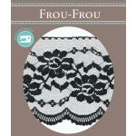 Dentelle Tulle Polyester Frou-Frou 120mm Tulle Noir 1820-120-1 image