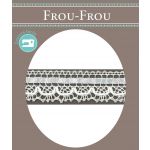 Dentelle entrelacée Satin- Coton Frou-Frou 21mm entrelacée Blanc 1865-21-2 image
