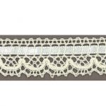 Dentelle entrelacée Satin- Coton Frou-Frou 21mm entrelacée Blanc cassé 1865-21-3 petite image