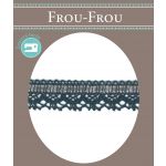 Dentelle entrelacée Satin- Coton Frou-Frou 21mm entrelacée Blanc cassé 1865-21-39 image