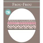 Dentelle entrelacée Satin- Coton Frou-Frou 21mm entrelacée Bleu layette 1865-21-42 image