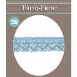Dentelle entrelacée Satin- Coton Frou-Frou 21mm entrelacée Noir 1865-21-8 image