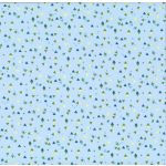 TISSU FROU-FROU Kirigami Mini's Bleu layette Laize de 150cm - PRIX AU METRE