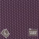 TISSU COUPON ENDUIT FROU-FROU ETOILES 70x35cm Violet foncé