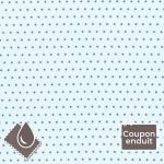 TISSU COUPON ENDUIT FROU-FROU ETOILES 70x35cm Bleu layette