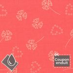TISSU COUPON ENDUIT FROU-FROU ODONATA 70x35cm Corail