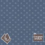 TISSU COUPON ENDUIT FROU-FROU ODONATA 70x35cm Bleu Gris
