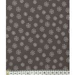 TISSU FROU-FROU A BICYCLETTE TAUPE Motif Flocon 2903-0-201 image