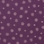 TISSU FROU-FROU A BICYCLETTE Violet foncé Motif Fleur 2903-0-406 petite image