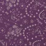 TISSU FROU-FROU A BICYCLETTE Violet foncé 2903-0-506 petite image