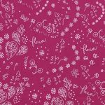 TISSU FROU-FROU A BICYCLETTE CAMELIA 2903-0-507 petite image