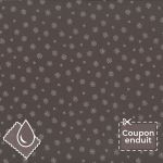 TISSU COUPON ENDUIT FROU-FROU A BICYCLETTE 70x35cm Taupe