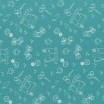 TISSU FROU-FROU I Love Couture Ustensile Turquoise foncé 2905-0-111 petite image