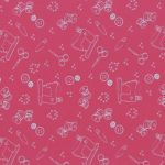 TISSU FROU-FROU I Love Couture Ustensile Fushia 2905-0-118 petite image