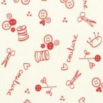 TISSU FROU-FROU I Love Couture Ciseaux Blanc cassé 2905-0-215 petite image