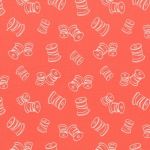 TISSU FROU-FROU I Love Couture Bobine Corail 2905-0-316 petite image