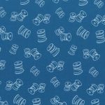 TISSU FROU-FROU I Love Couture Bobine Bleu roi 2905-0-327 petite image