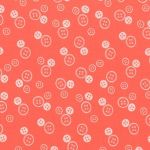 TISSU FROU-FROU I Love Couture Bouton Corail 2905-0-416 petite image