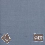 TISSU COUPON ENDUIT FROU-FROU UNI 70x35cm Bleu Gris
