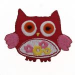 THERMOCOLLANT RECREATYS Collection Chouette N°4 Rouge