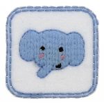 THERMOCOLLANT Éléphant Bleu 3.5x3.5cm Collection Doudous 