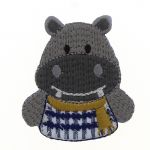 THERMOCOLLANT 5x4cm Hippopotame Collection Les petits malins