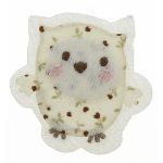 THERMOCOLLANT Chouette Jaune 4x4cm Collection Doudous
