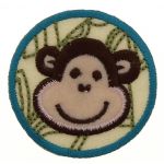 THERMOCOLLANT Singe rond 4.5x4.5cm Collection Safari