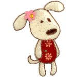 THERMOCOLLANT chien 5.5x4.5cm Chien Collection Vichy