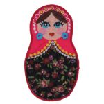 THERMOCOLLANT  Babouchka Rouge 7x4cm Collection Monde