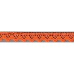 Dentelle Galon Fantaisie Coton Frou-Frou 12mm Corail - PRIX AU METRE