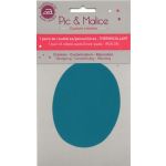 Pic & Malice coudiere/genouillere thermocollant uni Bleu vert