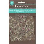 Bande Thermocollante Frou-Frou 10x40cm Fleuri Gris