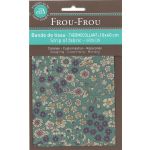 Bande Thermocollante Frou-Frou 10x40cm Fleuri Vert Eucalyptus
