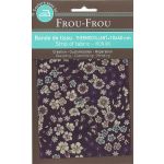 Bande Thermocollante Frou-Frou 10x40cm Fleuri Violet foncé