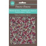 Bande Thermocollante Frou-Frou 10x40cm Fleuri Bordeaux petites fleurs