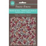 Bande Thermocollante Frou-Frou 10x40cm Fleuri Rubis éclantant petites fleurs