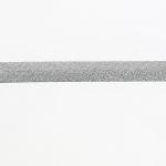 Biais Polycoton Uni brillant Replié 20mm Frou-Frou Argenté Lamé noir - PRIX AU METRE