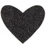 THERMOCOLLANT RECREATYS Collection Glitter Coeur Noir