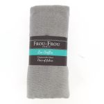 Coupon Tissu Eponge 142x60 100% Coton Gris
